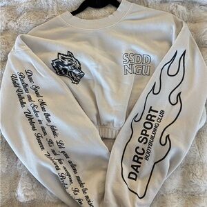 Darc Sport She Graphic Cream Crewneck Sweater